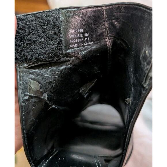 Calvin Klein Sandals Heels Welsie Size 6 M US Women Black Peep Toe - Picture 8 of 12